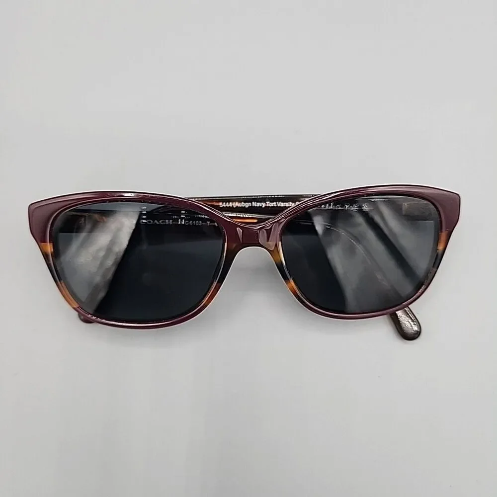 Coach HC‎ 6103 5444 (Aubgn Navy Tort) Plastic Optical Eyeglasses Frame 54-16-140